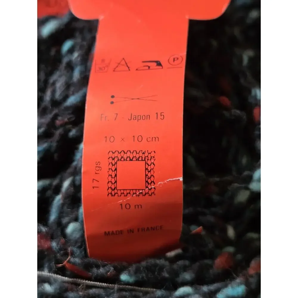 Vintage Dorothee Bis French Wool Tweed Yarn Lot Multicolor Chunky Texture